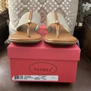 Vaneli Shoes Vaneli Yesen Natural Line Sandals Size 8n Poshmark